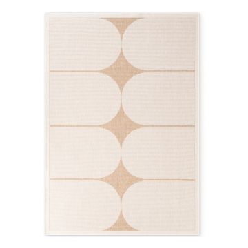 Covor pentru exterior și interior bej/fildeș 120x170 cm Duet Bowen – NORTHRUGS