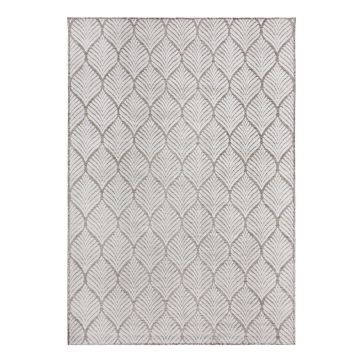 Covor pentru exterior și interior fildeș 80x150 cm Elm Leaf – Flair Rugs
