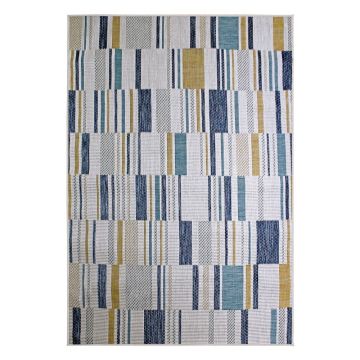 Covor pentru exterior și interior galben/albastru 160x230 cm Rosco Geo – Flair Rugs