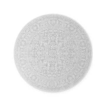 Covor pentru exterior și interior gri/fildeș rotund ø 160 cm Duet Kona – NORTHRUGS
