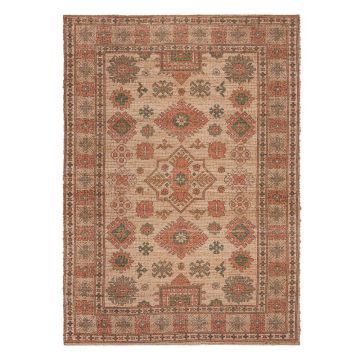 Covor roz/teracotă țesut manual din amestec de iută 80x150 cm Lana Jute – Flair Rugs