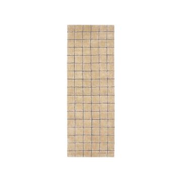 Covor tip traversă chihlimbar țesut manual din lână 80x230 cm Mosaic Amber – Lorena Canals