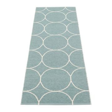 Covor tip traversă pentru interior și exterior albastru deschis 70x200 cm Boo Haze – Pappelina