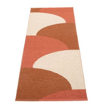 Covor tip traversă pentru interior și exterior cărămiziu 70x180 cm Hill Brick Rust – Pappelina