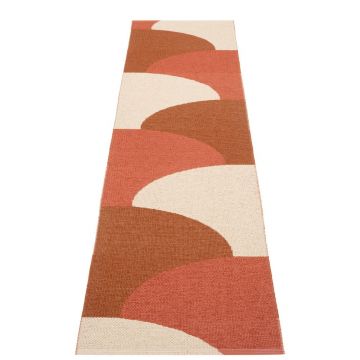 Covor tip traversă pentru interior și exterior cărămiziu 70x270 cm Hill Brick Rust – Pappelina