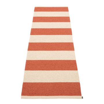 Covor tip traversă pentru interior și exterior cărămiziu/crem 70x225 cm Bob Brick – Pappelina