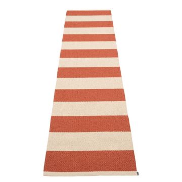 Covor tip traversă pentru interior și exterior cărămiziu/crem 70x300 cm Bob Brick – Pappelina
