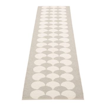 Covor tip traversă pentru interior și exterior crem 70x250 cm Poppy Linen – Pappelina