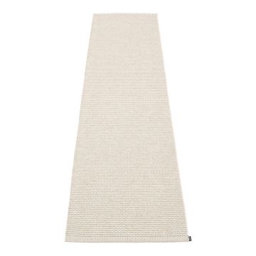 Covor tip traversă pentru interior și exterior crem 70x300 cm Mono Linen Vanilla – Pappelina
