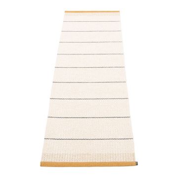 Covor tip traversă pentru interior și exterior galben ocru/crem 60x200 cm Belle Ochre – Pappelina