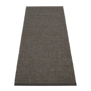 Covor tip traversă pentru interior și exterior gri antracit 70x180 cm Emm Black Linen – Pappelina