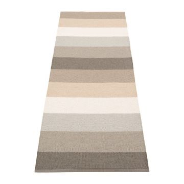 Covor tip traversă pentru interior și exterior gri/bej 70x200 cm Molly Clay – Pappelina