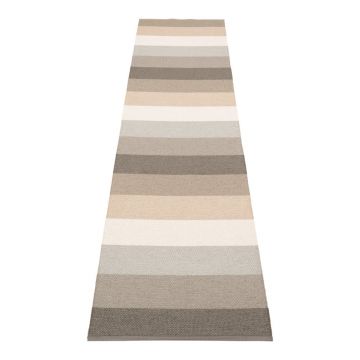 Covor tip traversă pentru interior și exterior gri/bej 70x300 cm Molly Clay – Pappelina