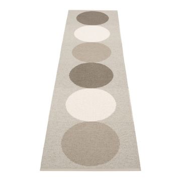 Covor tip traversă pentru interior și exterior gri/crem 70x280 cm Otto Clay – Pappelina