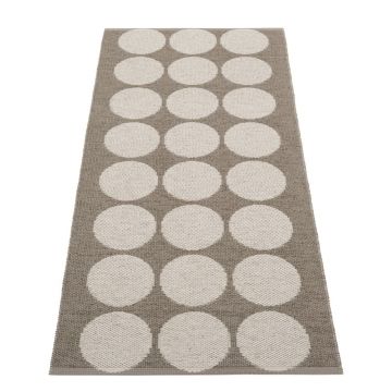 Covor tip traversă pentru interior și exterior maro/bej 70x160 cm Hugo Walnut Linen – Pappelina