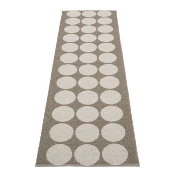 Covor tip traversă pentru interior și exterior maro/bej 70x240 cm Hugo Walnut Linen – Pappelina