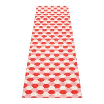 Covor tip traversă pentru interior și exterior roșu 70x250 cm Dana Coral – Pappelina