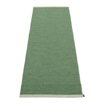 Covor tip traversă pentru interior și exterior verde 70x200 cm Mono Leaf Oregano – Pappelina