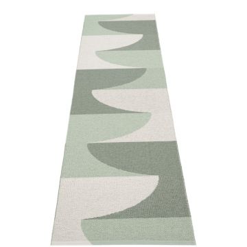 Covor tip traversă pentru interior și exterior verde 70x270 cm Hill Army Misty Mint – Pappelina