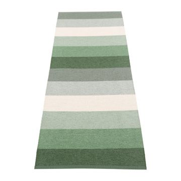 Covor tip traversă pentru interior și exterior verde/crem 70x200 cm Molly Woods – Pappelina