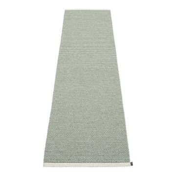 Covor tip traversă pentru interior și exterior verde deschis 70x300 cm Mono Sage Army – Pappelina