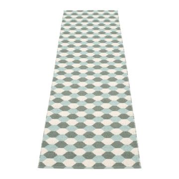 Covor tip traversă pentru interior și exterior verde/turcoaz 70x250 cm Dana Army – Pappelina