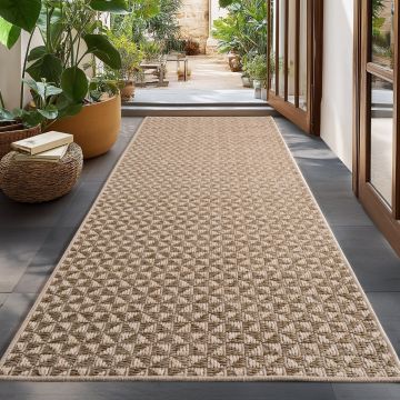 Covor traversa Ibiza V1 Bej, 80 x 250 cm