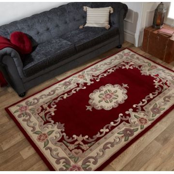 Covor Aubusson Rosu 75X150 cm, Flair Rugs