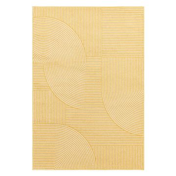 Covor galben 160x230 cm Muse Yellow Geometric – Asiatic Carpets