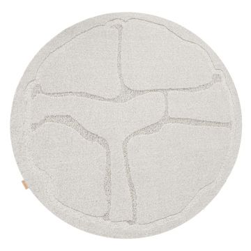 Covor gri deschis rotund din lână ø 120 cm Morphic Organica – Agnella Covor gri deschis rotund din lână ø 120 cm Morphic Organica – Agnella