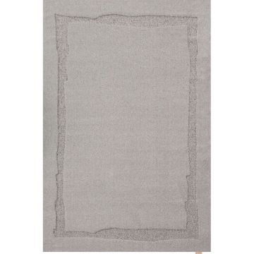Covor gri din lână 160x230 cm Morphic Rocca – Agnella