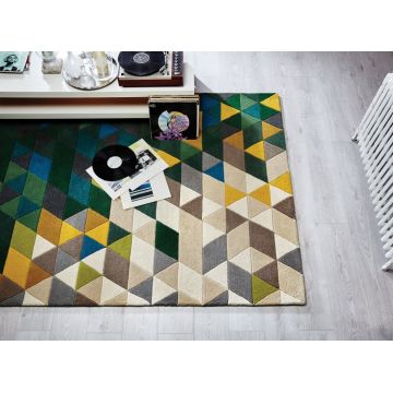 Covor Prism Verde/Multicolor 160X220 cm, Flair Rugs