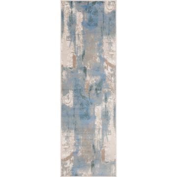 Covor tip traversă albastru deschis 80x250 cm Sensi Zashi – FD