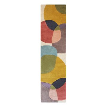Covor tip traversă țesut manual din lână 60x230 cm Glow Multi – Flair Rugs Covor tip traversă țesut manual din lână 60x230 cm Glow Multi – Flair Rugs