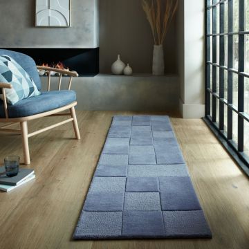 Covor traversa Moderno Caro Albastru 60X230 cm, Flair Rugs