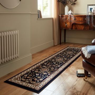 Covor traversa Sincerity Royale Sherborne Albastru 66X300 cm, Flair Rugs