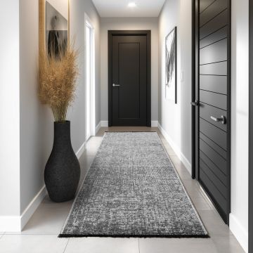 Covor traversa Space Gri, 80 x 250 cm