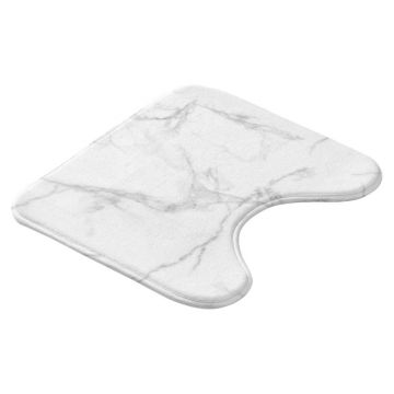 Covoraș de baie alb-gri pentru WC 45x45 cm Marbre – douceur d'intérieur