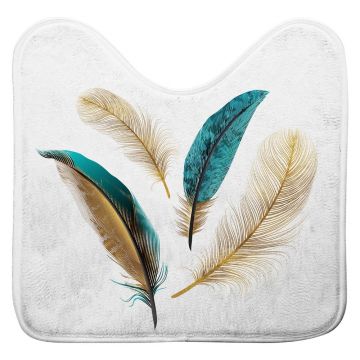 Covoraș de baie alb pentru WC 45x45 cm Plumiss – douceur d'intérieur