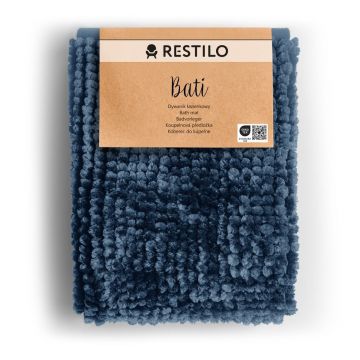 Covoraș de baie albastru închis 70x120 cm Bati – Restilo