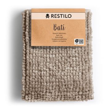 Covoraș de baie bej 70x120 cm Bati – Restilo