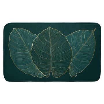Covoraș de baie verde închis 45x75 cm Jade – douceur d'intérieur