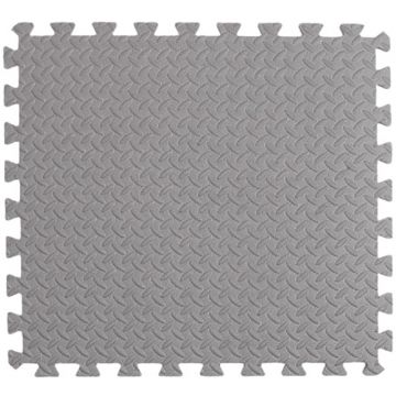 Covoras puzzle xl, 60x60 cm, grosime 2 cm, spuma eva, 2 piese culoare gri