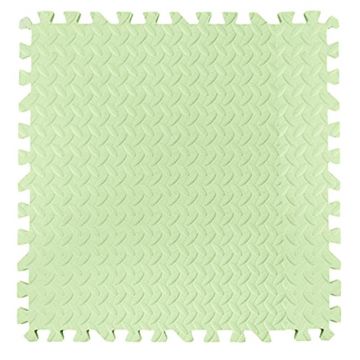 Covoras puzzle xl, 60x60 cm, grosime 2 cm, spuma eva, 2 piese culoare verde