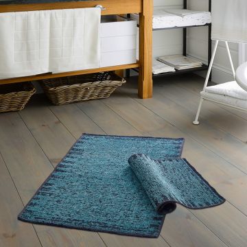 Set covorase de baie, Alanur Home, Paris, Bumbac, Turcoaz