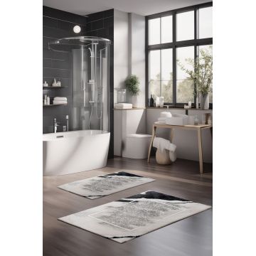 Set covorase de baie, Cartwright, CT-5005, Poliester, Multicolor