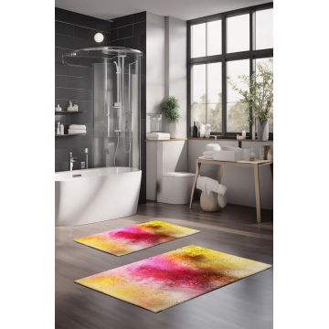 Set covorase de baie, Cartwright, CT-5011, Poliester, Multicolor