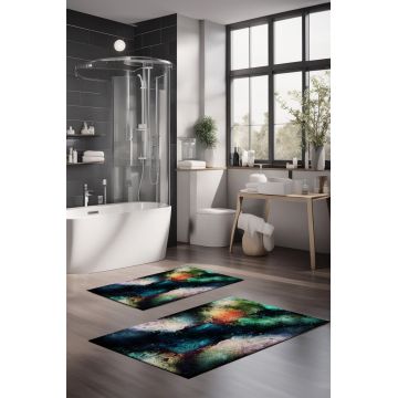 Set covorase de baie, Cartwright, CT-5012, Poliester, Multicolor