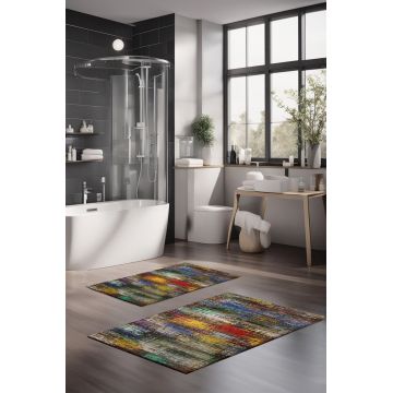 Set covorase de baie, Cartwright, CT-5014, Poliester, Multicolor