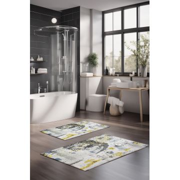 Set covorase de baie, Cartwright, CT-5015, Poliester, Multicolor